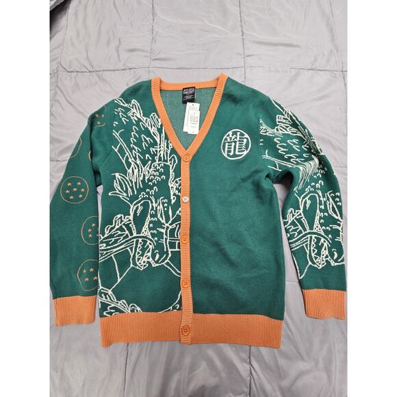 Dragon Ball Z Shenron Cardigan — BoxLunch Exclusive Small Goku Green Orange - Picture 1 of 10